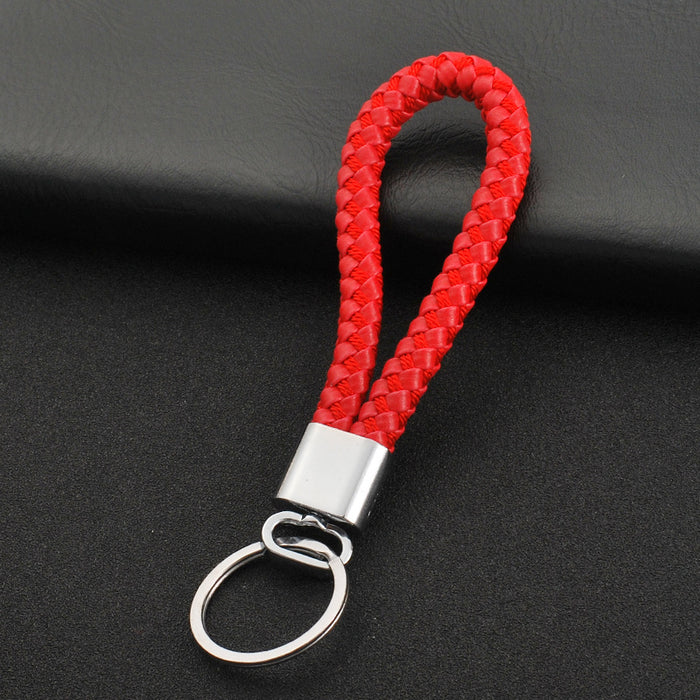 Jewelry WholesaleWholesale Braided Leather Cord Car Metal Keychain MOQ≥2 JDC-KC-XinS001 Keychains 新尚 %variant_option1% %variant_option2% %variant_option3%  Factory Price JoyasDeChina Joyas De China