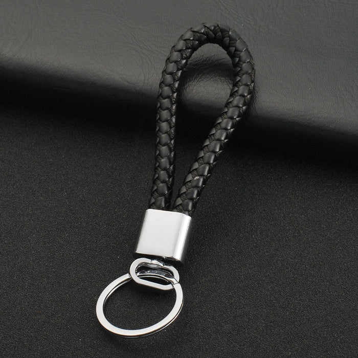 Jewelry WholesaleWholesale Braided Leather Cord Car Metal Keychain MOQ≥2 JDC-KC-XinS001 Keychains 新尚 %variant_option1% %variant_option2% %variant_option3%  Factory Price JoyasDeChina Joyas De China