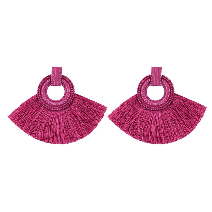 Jewelry WholesaleWholesale Hand Braided Tassel Earrings JDC-ES-JQ231 Earrings 佳琪 %variant_option1% %variant_option2% %variant_option3%  Factory Price JoyasDeChina Joyas De China