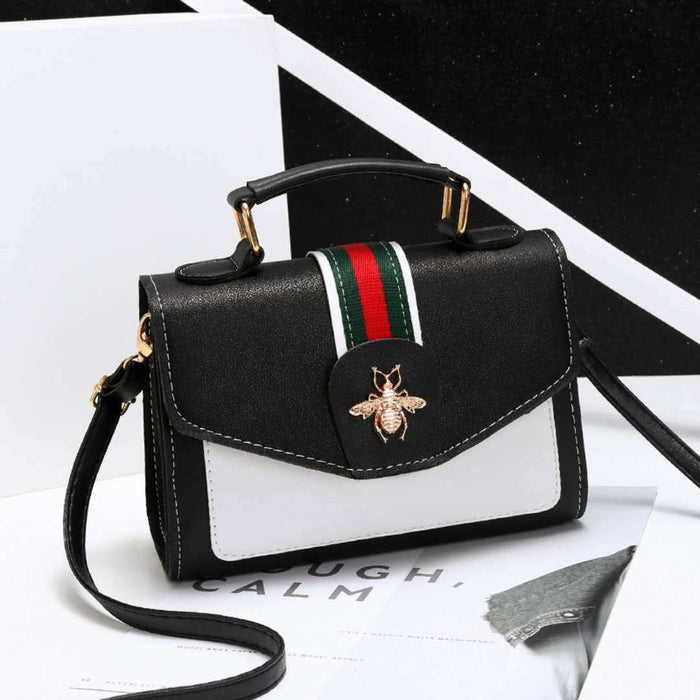 Wholesale Shoulder Bag PU Bee Small Square Bag Diagonal Span JDC-SD-Chengy004