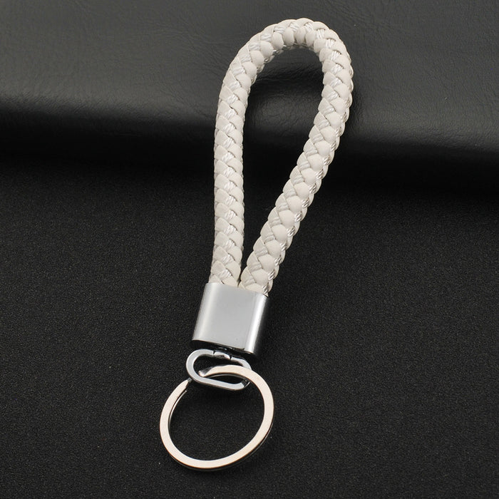 Jewelry WholesaleWholesale Braided Leather Cord Car Metal Keychain MOQ≥2 JDC-KC-XinS001 Keychains 新尚 %variant_option1% %variant_option2% %variant_option3%  Factory Price JoyasDeChina Joyas De China