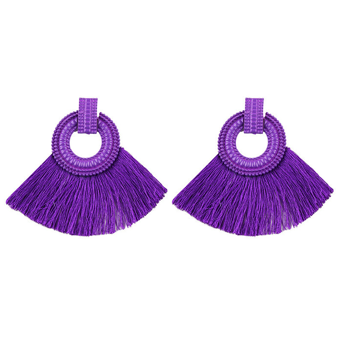 Jewelry WholesaleWholesale Hand Braided Tassel Earrings JDC-ES-JQ231 Earrings 佳琪 %variant_option1% %variant_option2% %variant_option3%  Factory Price JoyasDeChina Joyas De China