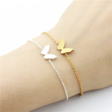 Wholesale Stainless Steel Butterfly Bracelet Boho Couple Jewelry JDC-BT-MengX004