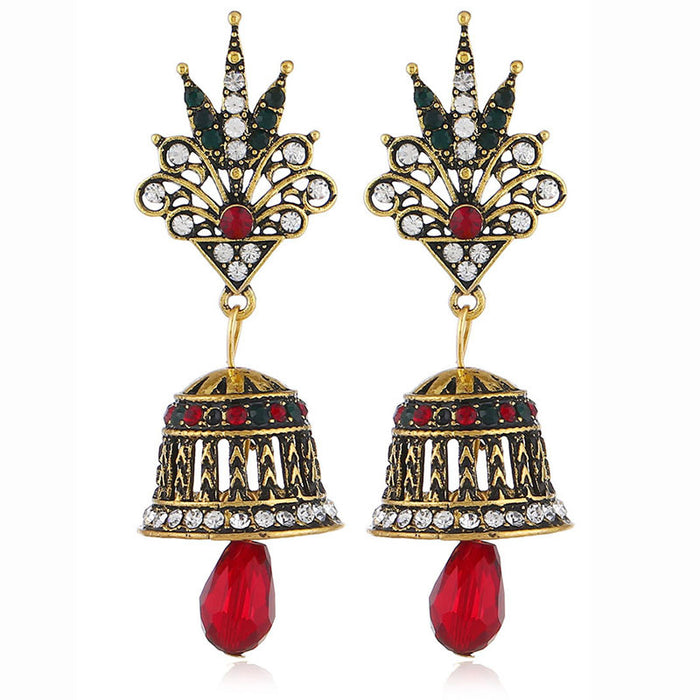 Jewelry WholesaleWholesale ethnic wind long bell earrings  JDC-ES-KaiQ038 Earrings 凯庆 %variant_option1% %variant_option2% %variant_option3%  Factory Price JoyasDeChina Joyas De China