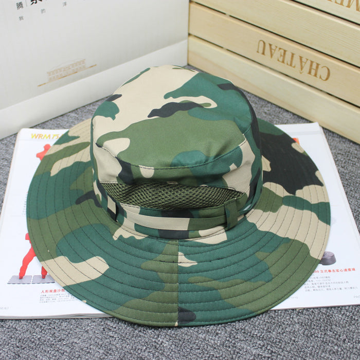 Jewelry WholesaleWholesale Cotton Outdoor Camouflage Bucket Hat Hiking Hat JDC-FH-Hanc006 Fashionhat 涵承 %variant_option1% %variant_option2% %variant_option3%  Factory Price JoyasDeChina Joyas De China