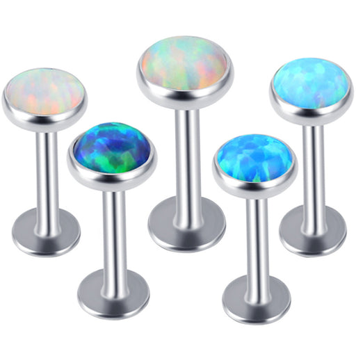 Jewelry WholesaleWholesale Stud Earrings Stainless Steel Opal Small Studs Piercing Jewelry JDC-ES-Fanp006 Piercing 梵佩 %variant_option1% %variant_option2% %variant_option3%  Factory Price JoyasDeChina Joyas De China