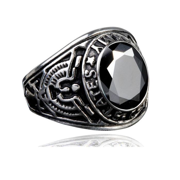 Wholesale Men's Rings Alloy Jewel Vintage MOQ≥2 JDC-RS-LanT002