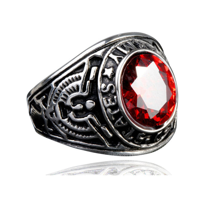 Wholesale Men's Rings Alloy Jewel Vintage MOQ≥2 JDC-RS-LanT002