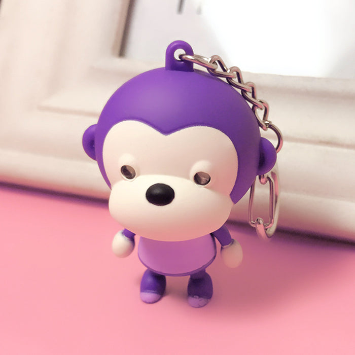 Wholesale Cartoon Resin Sound Lighting Keychain (M) JDC-KC-ManM018