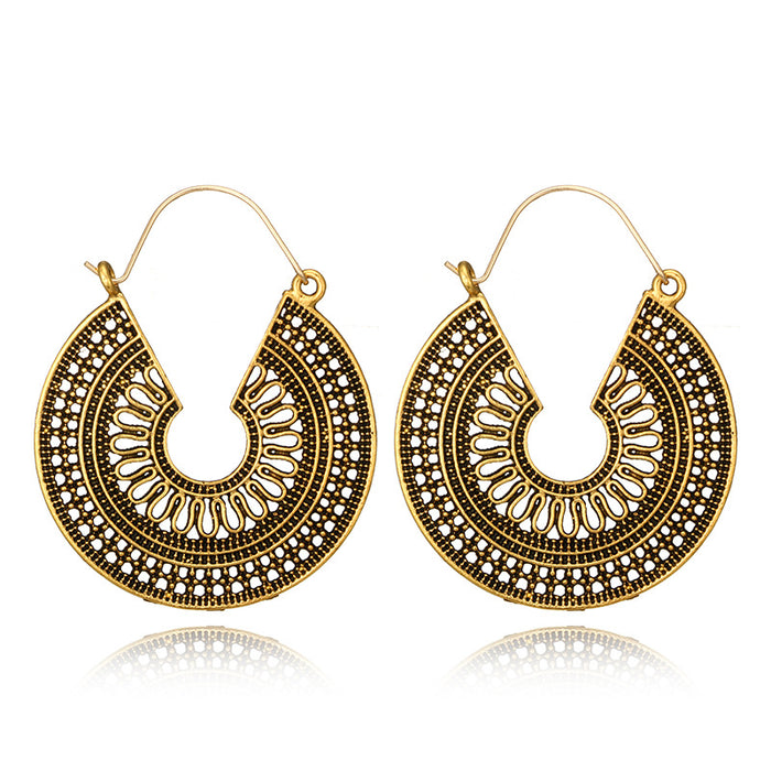 Jewelry WholesaleWholesale Bohemian style vintage hollowed out metal Earrings JDC-ES-C468 Earrings 陌茗 %variant_option1% %variant_option2% %variant_option3%  Factory Price JoyasDeChina Joyas De China