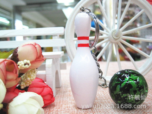 Jewelry WholesaleWholesale PVC Bowling Keychain MOQ≥2 JDC-KC-XXing005 Keychains 熙兴 %variant_option1% %variant_option2% %variant_option3%  Factory Price JoyasDeChina Joyas De China