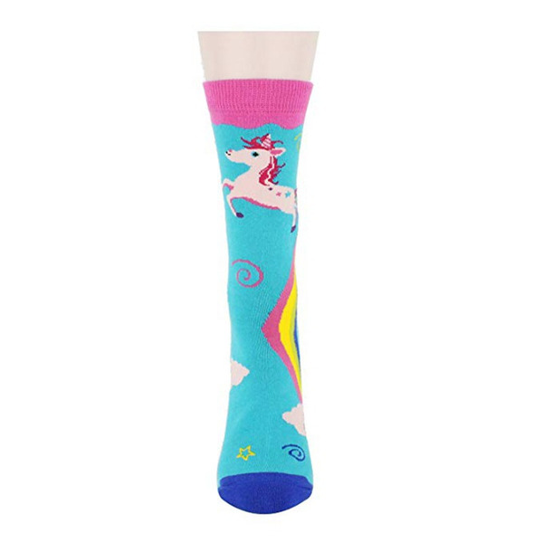 Wholesale socks Unicorn rainbow printed autumn winter socks JDC-SK-DFF015