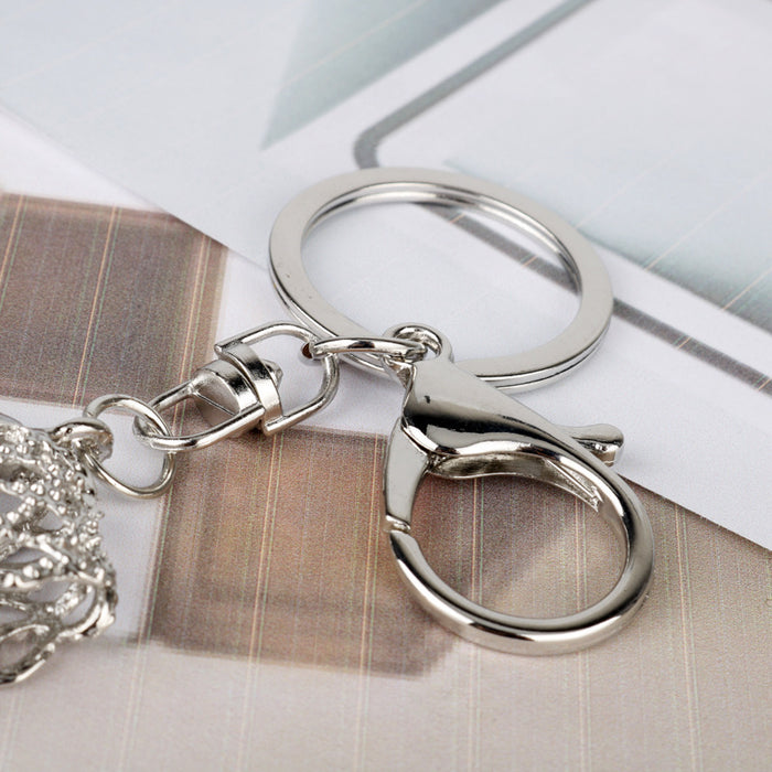 Wholesale crystal high heels car key chain metal key ring chain JDC-KC-AngJ004