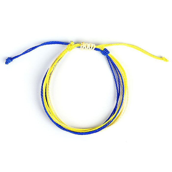 Wholesale Wax Line Bracelet Creative Hand Woven Bracelet MOQ≥3 JDC-BT-QiuX013