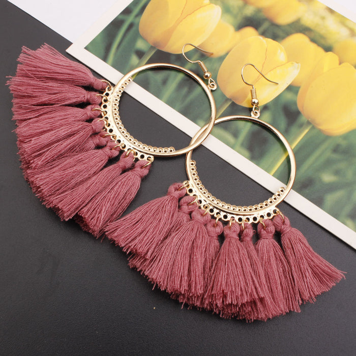 Jewelry WholesaleWholesale tassel bohemian alloy earrings JDC-ES-Shuangd003 Earrings 双笛 %variant_option1% %variant_option2% %variant_option3%  Factory Price JoyasDeChina Joyas De China