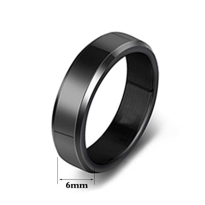 Wholesale Stainless Steel Tricolor Glossy Mirror Men's Ring JDC-RS-RXSFL018