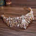 Jewelry WholesaleWholesale pink diamond crystal handmade beaded crown hair band JDC-HD-ZuanG004 Headband 钻岗 %variant_option1% %variant_option2% %variant_option3%  Factory Price JoyasDeChina Joyas De China