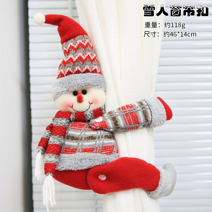 Wholesale Ornaments Fabric Curtain Buckle Christmas MOQ≥2 JDC-OS-QuY007