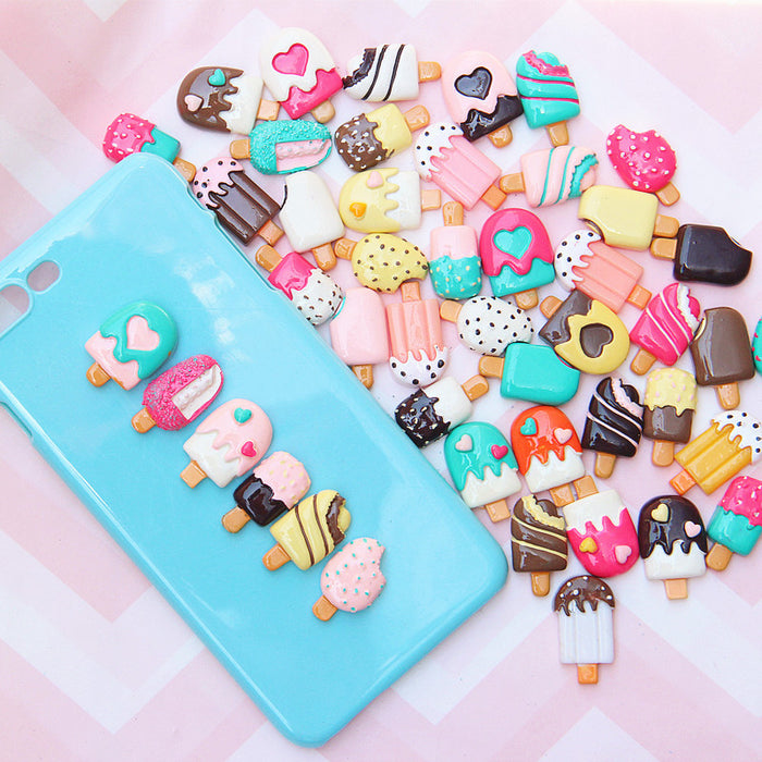 Wholesale DIY Phone Case Accessories Resin Random MOQ≥2 JDC-DIY-miaobei009