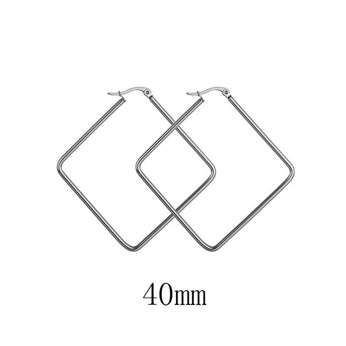 Wholesale Silver Stainless Steel Heart Earrings JDC-ES-RXSFL015