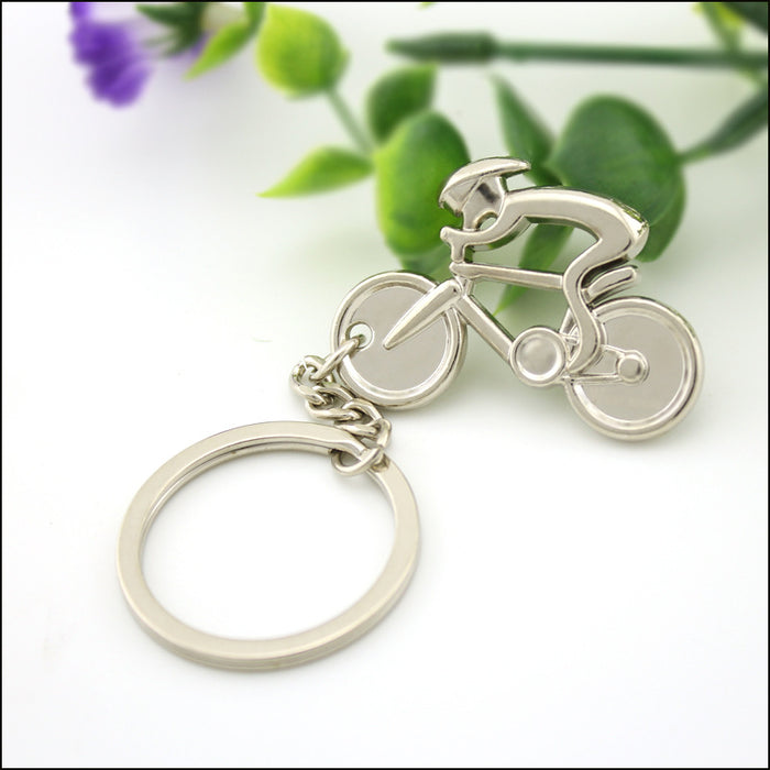 Wholesale Zinc Alloy Bicycle Keychain MOQ≥2 JDC-KC-DWK001