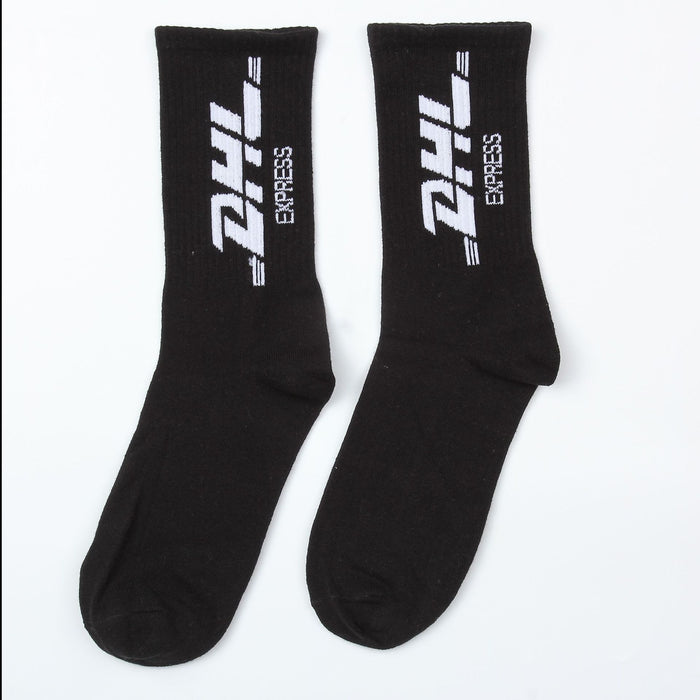 Wholesale Sock Cotton Mid Tube Sports Tide Brand Letter (F) MOQ≥3 JDC-SK-Liul001