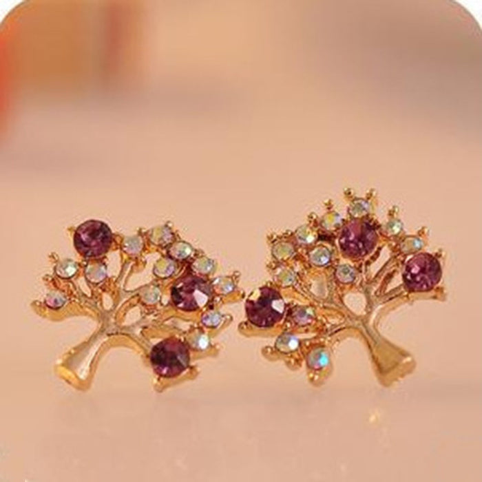 Wholesale Styling Jewelry Super Beautiful Colored Diamond Earrings JDC-ES-CM024