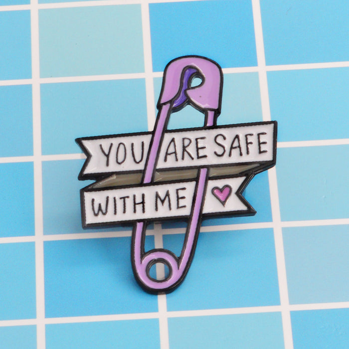 Wholesale you are saf with me purple safety JDC-BC-QiH018