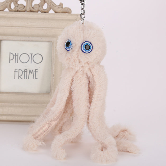 Jewelry WholesaleWholesale Octopus Hairball Keychain Pendant JDC-KC-WuoD026 Keychains 沃铎 %variant_option1% %variant_option2% %variant_option3%  Factory Price JoyasDeChina Joyas De China