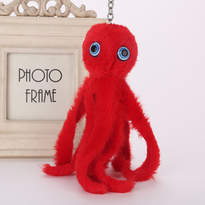 Jewelry WholesaleWholesale Octopus Hairball Keychain Pendant JDC-KC-WuoD026 Keychains 沃铎 %variant_option1% %variant_option2% %variant_option3%  Factory Price JoyasDeChina Joyas De China