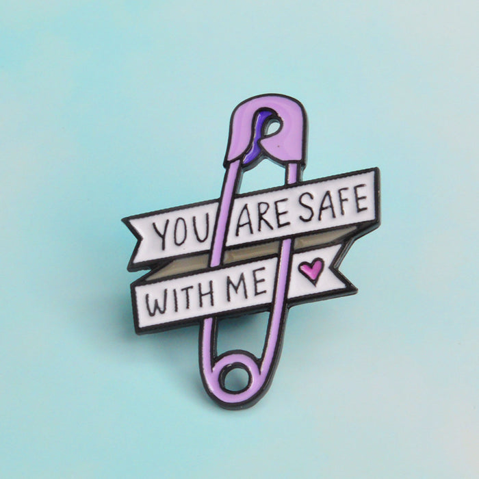 Wholesale you are saf with me purple safety JDC-BC-QiH018