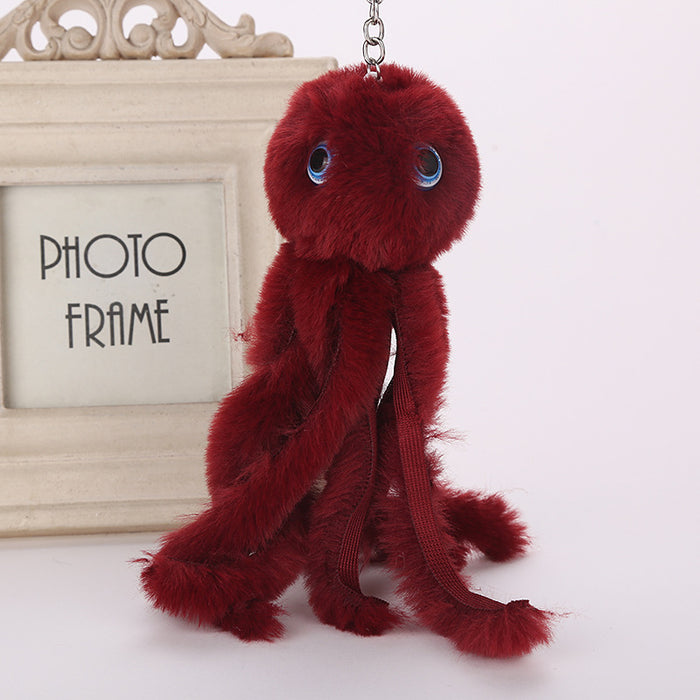 Jewelry WholesaleWholesale Octopus Hairball Keychain Pendant JDC-KC-WuoD026 Keychains 沃铎 %variant_option1% %variant_option2% %variant_option3%  Factory Price JoyasDeChina Joyas De China