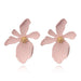 Jewelry WholesaleWholesale long three-dimensional flower petal large flower earrings JDC-ES-C469 Earrings 陌茗 %variant_option1% %variant_option2% %variant_option3%  Factory Price JoyasDeChina Joyas De China