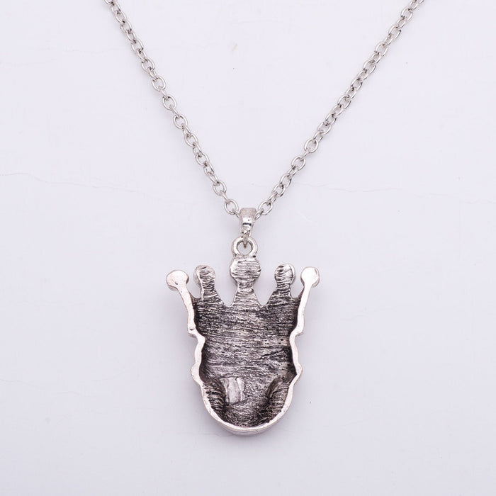 Wholesale Necklace Alloy Halloween Skull Necklace Earrings Jewelry Set MOQ≥3 JDC-NE-CAIYU001