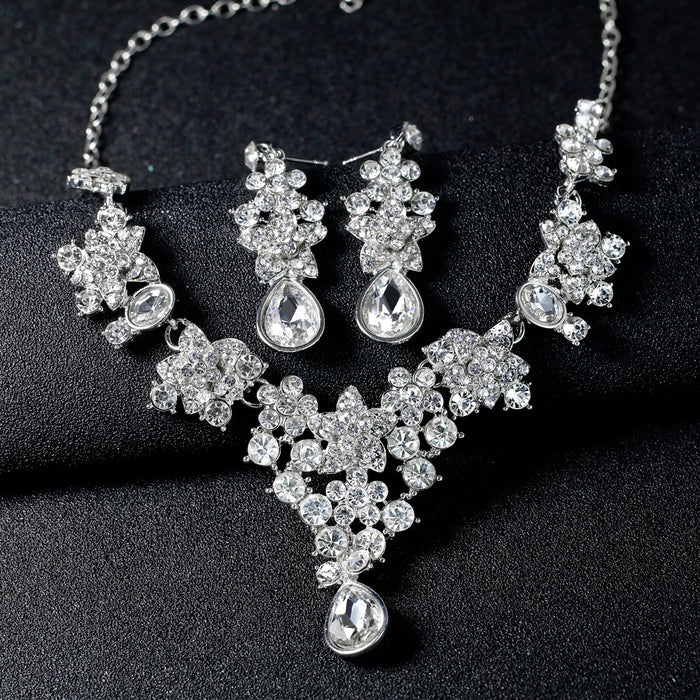 Jewelry WholesaleWholesale bridal wedding necklace earrings set dress necklace JDC-NE-GSDB011 necklaces 丹比华比 %variant_option1% %variant_option2% %variant_option3%  Factory Price JoyasDeChina Joyas De China