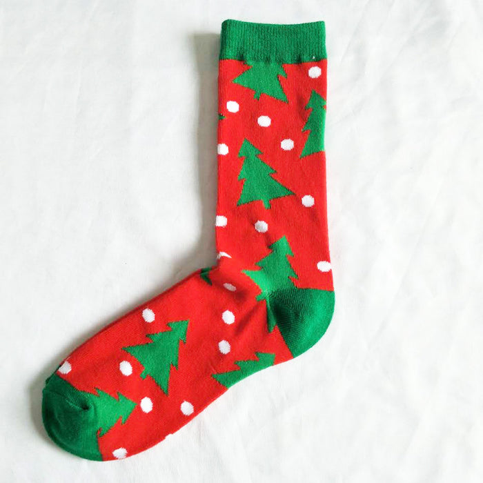 Wholesale Socks Spandex Christmas Cute Cartoon Breathable Socks JDC-SK-YiYan015