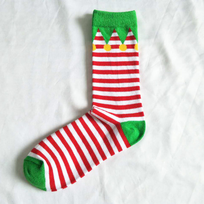 Wholesale Socks Spandex Christmas Cute Cartoon Breathable Socks JDC-SK-YiYan015