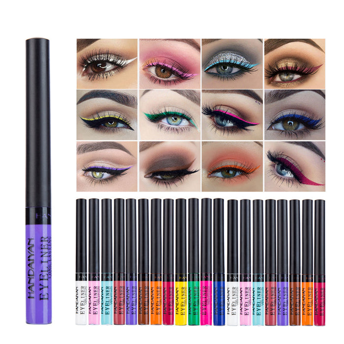 Jewelry WholesaleWholesale water does not fade 12 color matte color Eyeliner JDC-SH-HDY003 eyeliner 韩黛妍 %variant_option1% %variant_option2% %variant_option3%  Factory Price JoyasDeChina Joyas De China