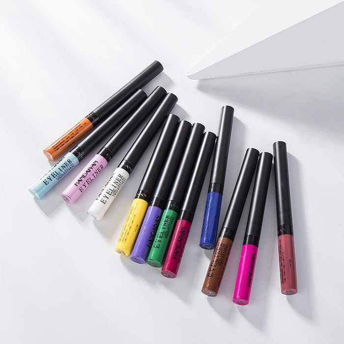 Jewelry WholesaleWholesale water does not fade 12 color matte color Eyeliner JDC-SH-HDY003 eyeliner 韩黛妍 %variant_option1% %variant_option2% %variant_option3%  Factory Price JoyasDeChina Joyas De China