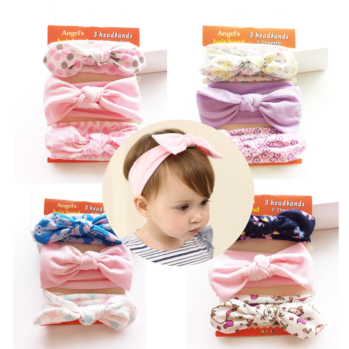 Jewelry WholesaleWholesale kids hair accessories set cute baby bow hair band MOQ≥2 JDC-HD-MeiQ001 Headband 美全 %variant_option1% %variant_option2% %variant_option3%  Factory Price JoyasDeChina Joyas De China