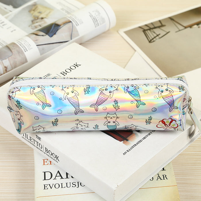 Wholesale Cartoon Laser Leather Pencil Bag MOQ≥2 JDC-PB-SKX004