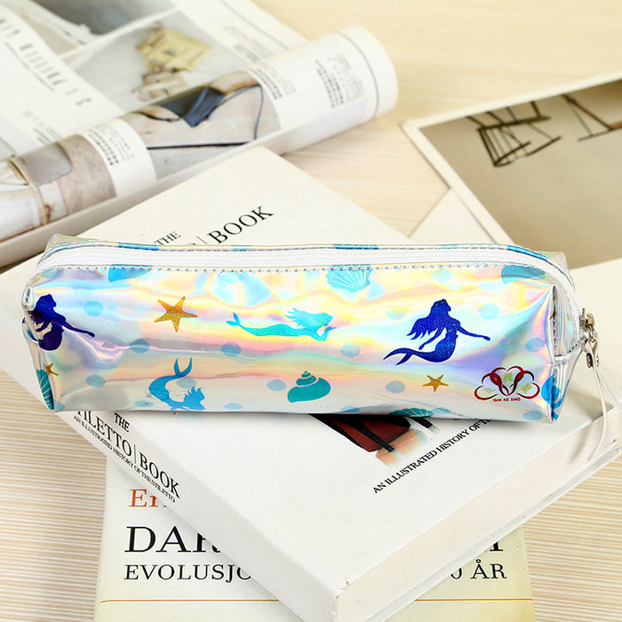 Wholesale Cartoon Laser Leather Pencil Bag MOQ≥2 JDC-PB-SKX004