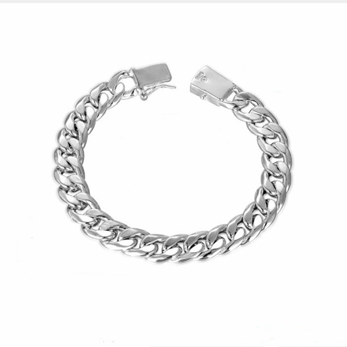 Wholesale Jewelry Wholesale Silver Plated Personality Men's Side Buckle Bracelet JDC-BT-KaY001