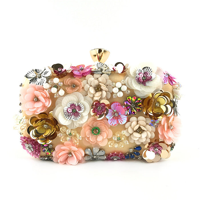 Jewelry WholesaleWholesale Handmade Flower Beaded Shoulder Bag JDC-SD-Hengm003 Shoulder Bags 恒美 %variant_option1% %variant_option2% %variant_option3%  Factory Price JoyasDeChina Joyas De China