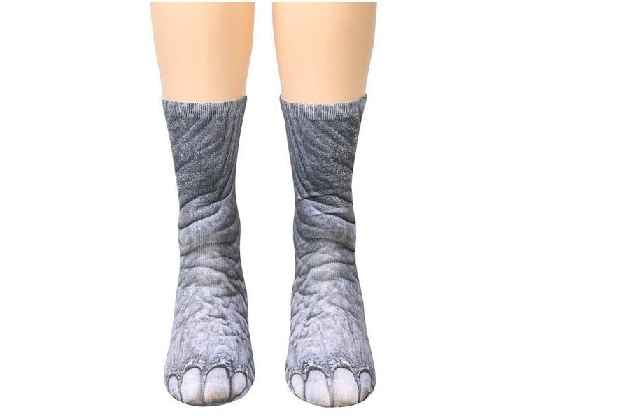 Wholesale Sock Poly Cotton Unisex Adult Animal Print JDC-SK-ZJWL002