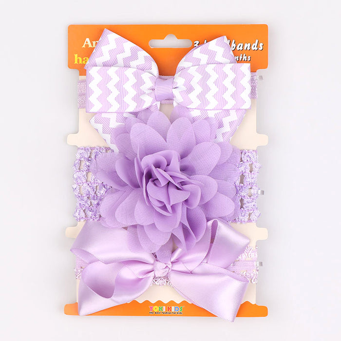 Wholesale kids hair accessories set cute baby bow hair band MOQ≥2 JDC-HD-MeiQ001