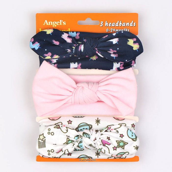 Wholesale kids hair accessories set cute baby bow hair band MOQ≥2 JDC-HD-MeiQ001