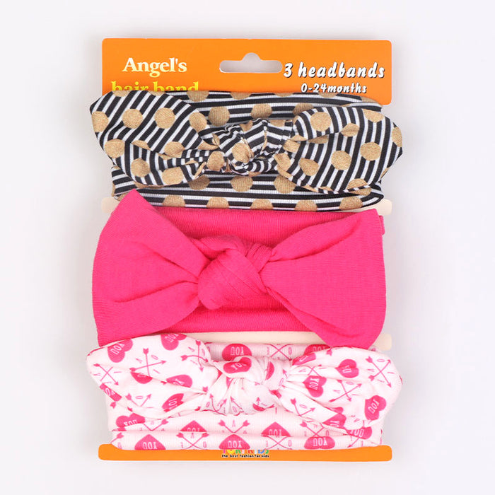 Wholesale kids hair accessories set cute baby bow hair band MOQ≥2 JDC-HD-MeiQ001