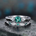 Jewelry WholesaleWholesale Green Zircon Alloy Rhinestone Gemstone Ring MOQ≥2 JDC-RS-CaoS009 Rings 曹适 %variant_option1% %variant_option2% %variant_option3%  Factory Price JoyasDeChina Joyas De China