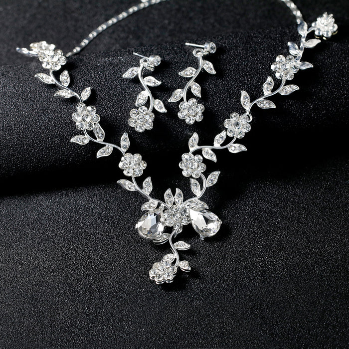 Jewelry WholesaleWholesale bridal necklace set full diamond dress necklace JDC-NE-GSDB008 necklaces 丹比华比 %variant_option1% %variant_option2% %variant_option3%  Factory Price JoyasDeChina Joyas De China